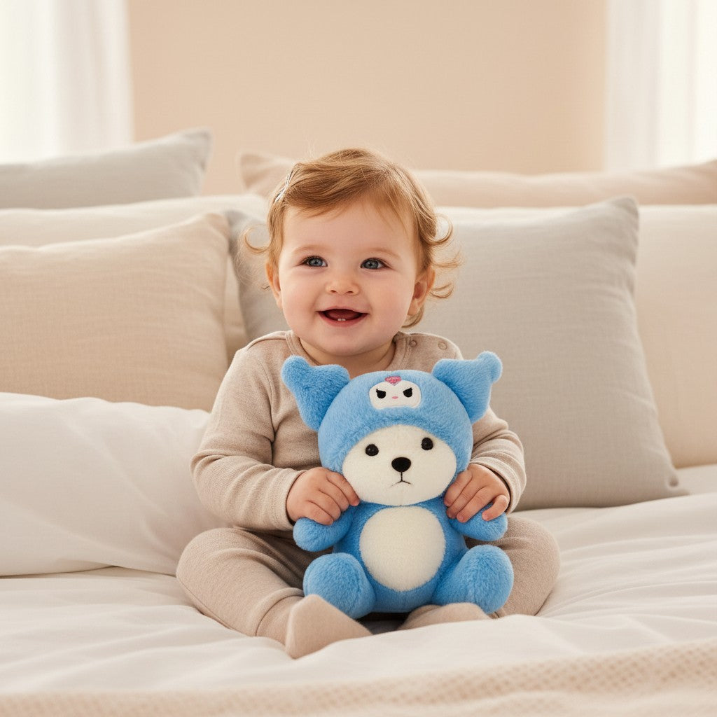 Blue Hoodie Plush Toy – Ultra Soft Teddy