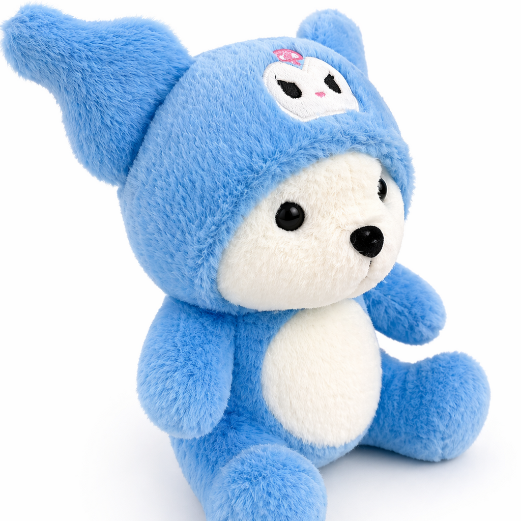 Blue Hoodie Plush Toy – Ultra Soft Teddy