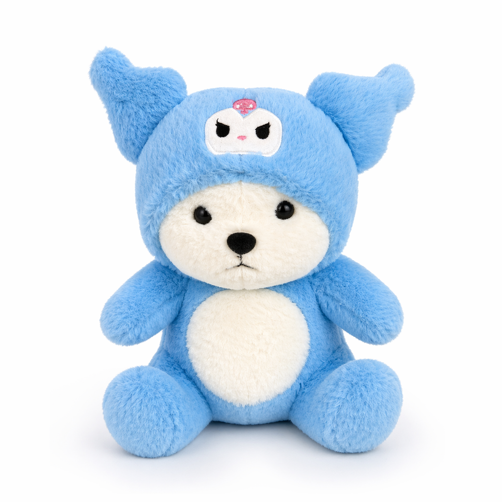 Blue Hoodie Plush Toy – Ultra Soft Teddy