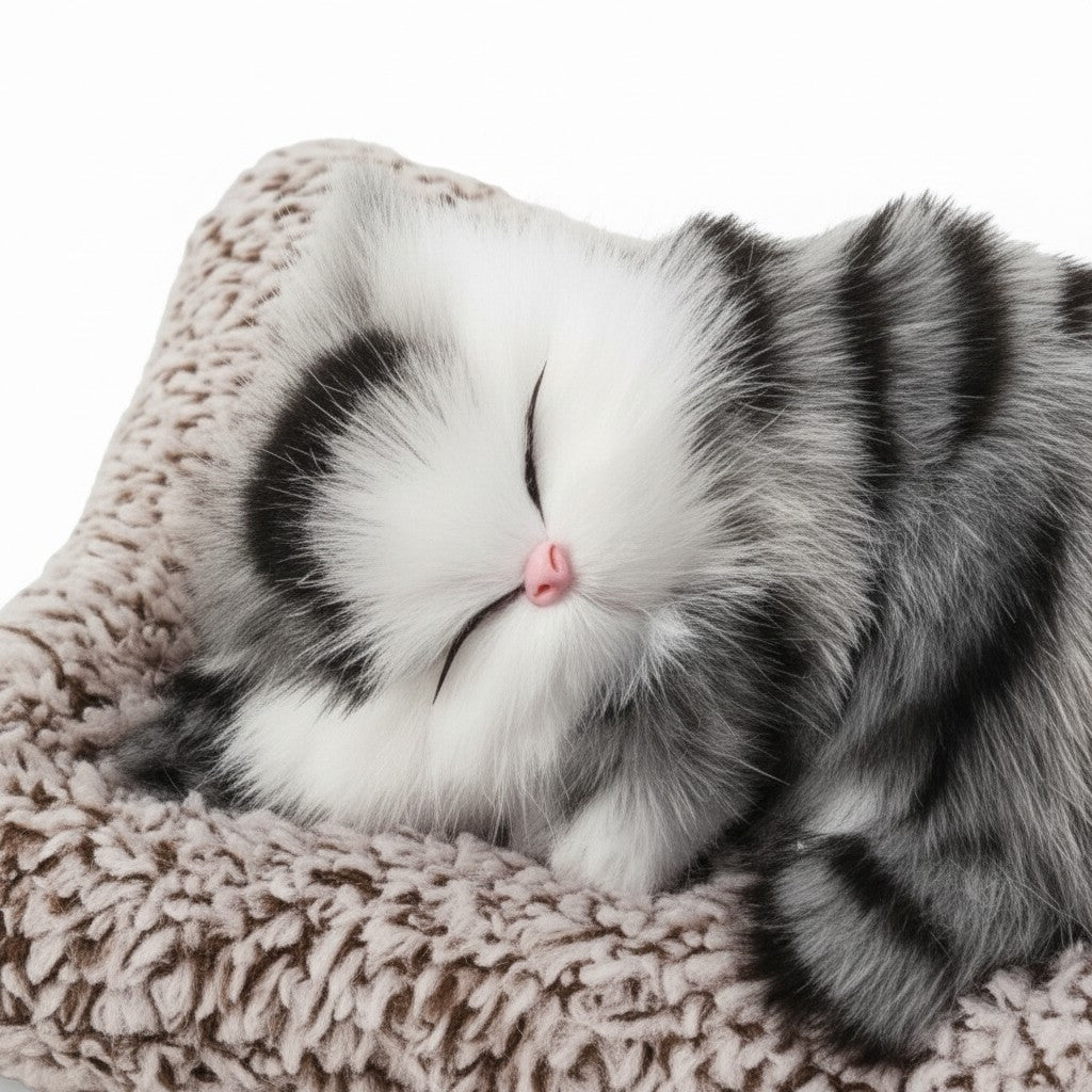 Sleeping Kitten Plush Toy – Cute Cozy Soft Toy