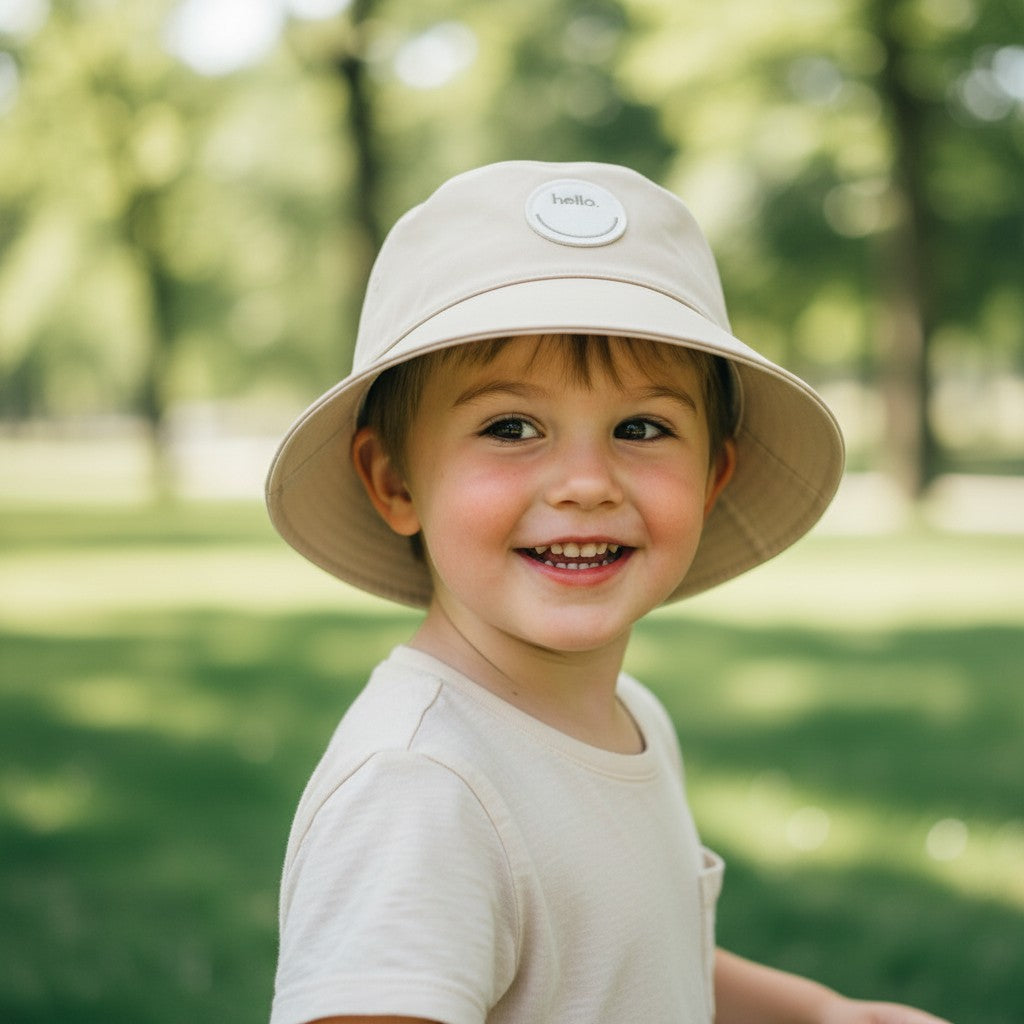 Unisex Beige Bucket Hat