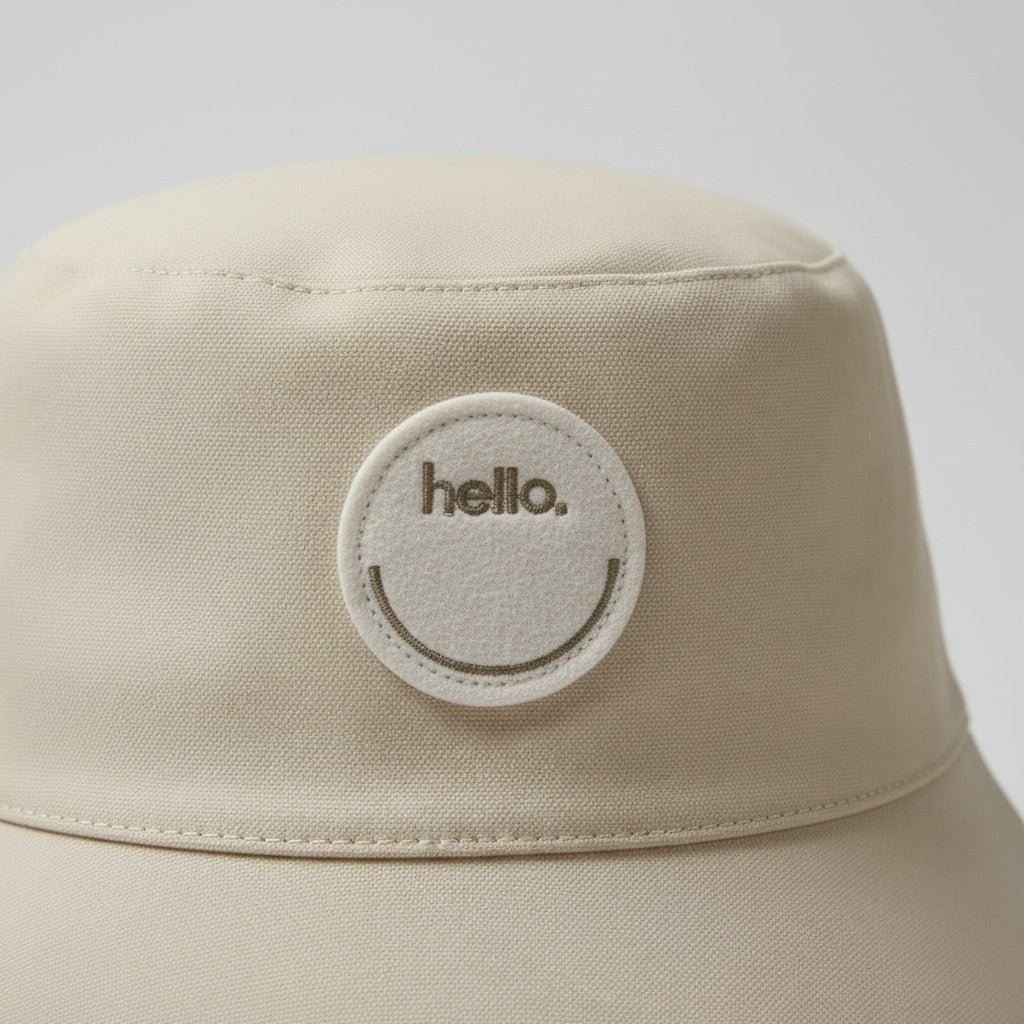 Unisex Beige Bucket Hat