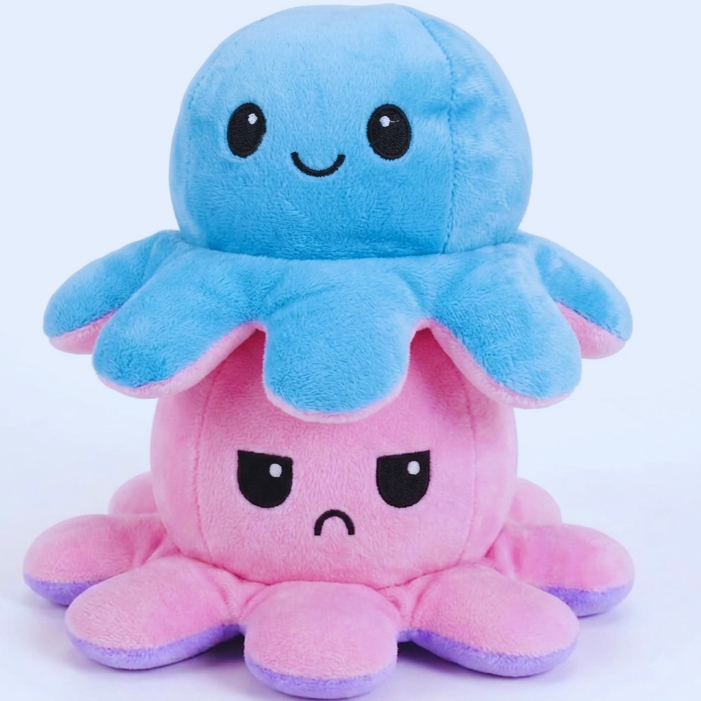 Mood Octopus – Happy & Angry Reversible Plush Toy