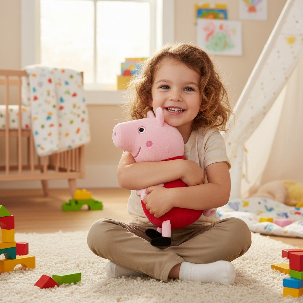 Pink Peppa Pig Plush Toy – Cute Soft Toy for Kids