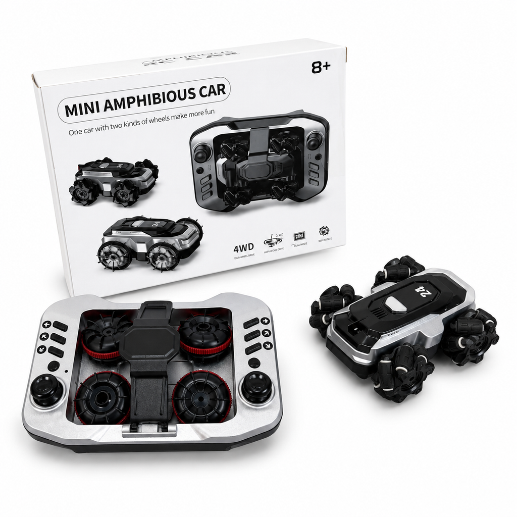 Mini Amphibious Water and Land 360 Degree Drift RC Car