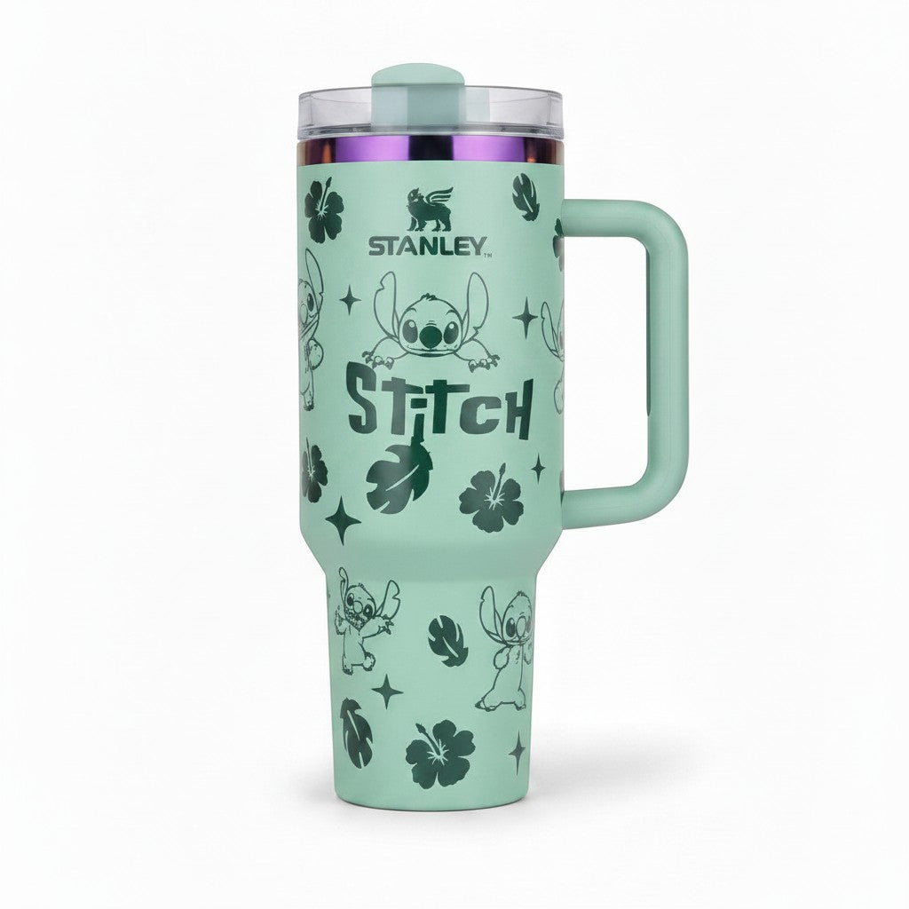 Stitch Stanley Style Tumbler(Mint Green)