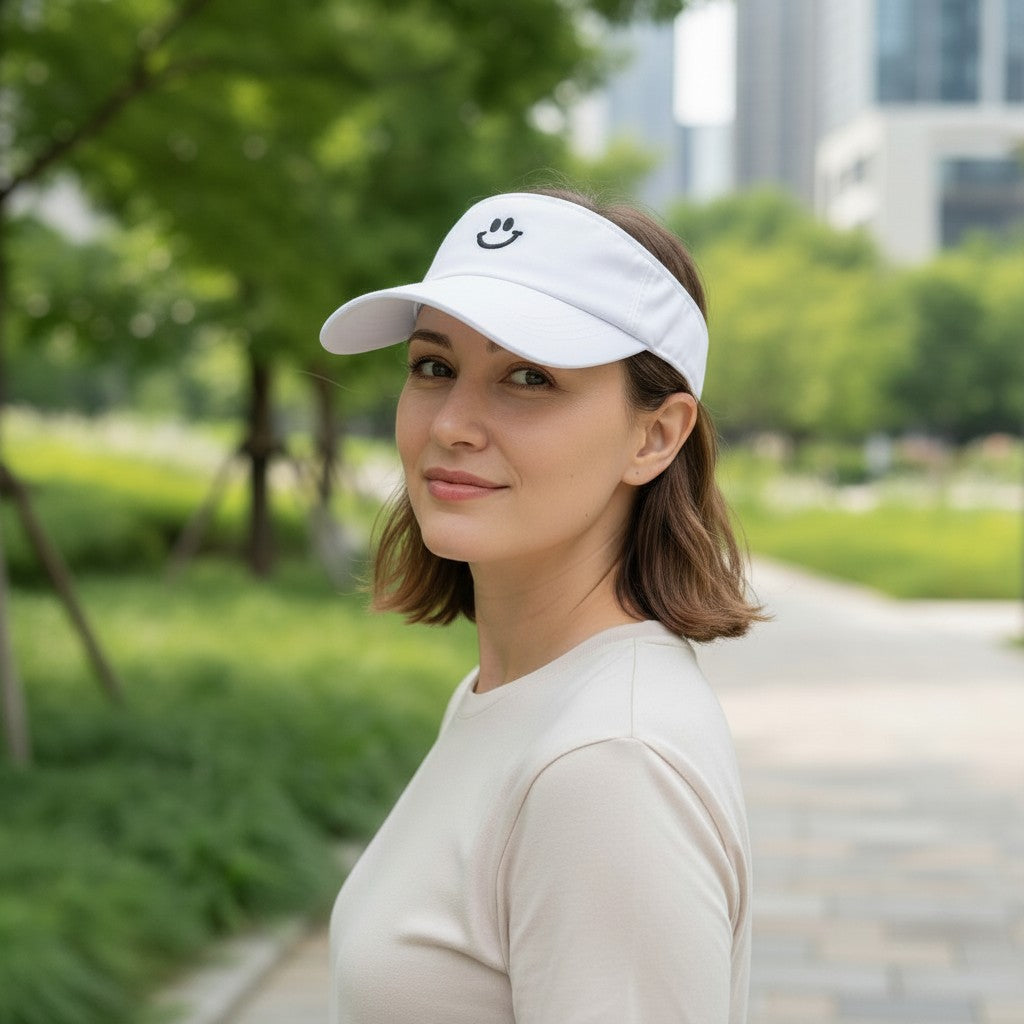 Smiley Face Visor Hat